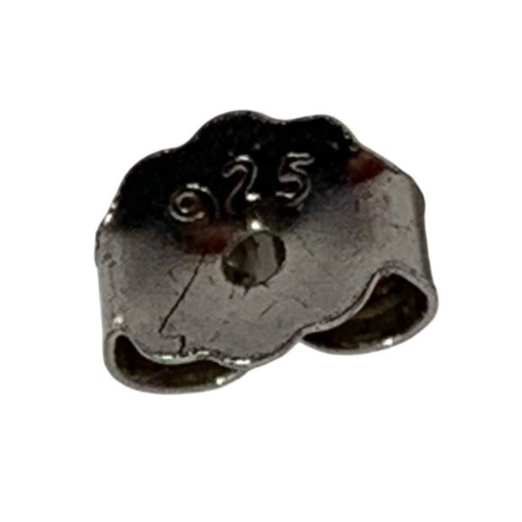 Two Pairs of 925 Sterling Silver Round CZ Stud Earrings 8mm 7mm Basket Prong Set - Picture 5 of 6